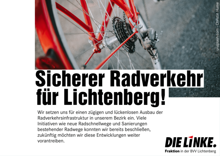 Unsere Initiativen: Sicherer Radverkehr für Lichtenberg